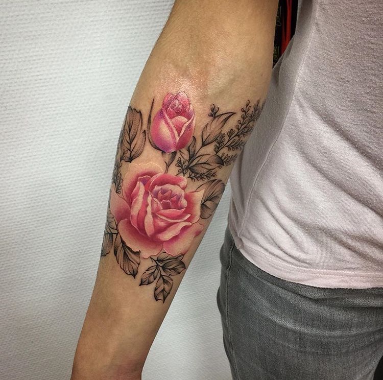 Unterarm Tattoo Rose